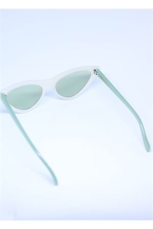 White sunglasses cat eye style Capri People | SAMANTABIANCO